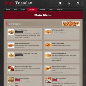 Ruby Tuesday Hong Kong - Noosa Websites - Website Design and Web hosting on based in Noosa Heads on the Sunshine Coast