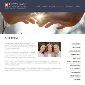 Encompass Health Services - Noosa Websites - Website Design and Web hosting on based in Noosa Heads on the Sunshine Coast