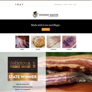 Voodoo Bacon - Noosa Websites - Website Design and Web hosting on based in Noosa Heads on the Sunshine Coast